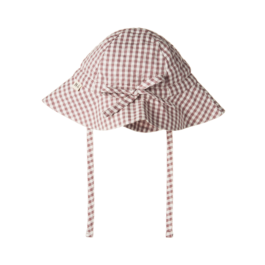 Gingham Sunhat - Twilight Check