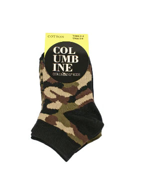 Cotton Liner Socks 3Pk - Camo