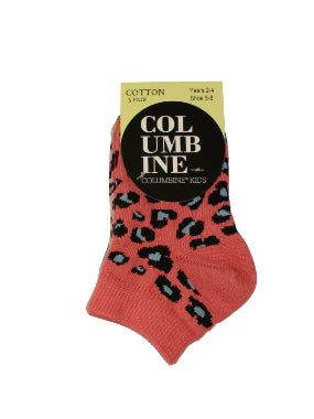 Cotton Liner Socks 3 Pk - Animal Print