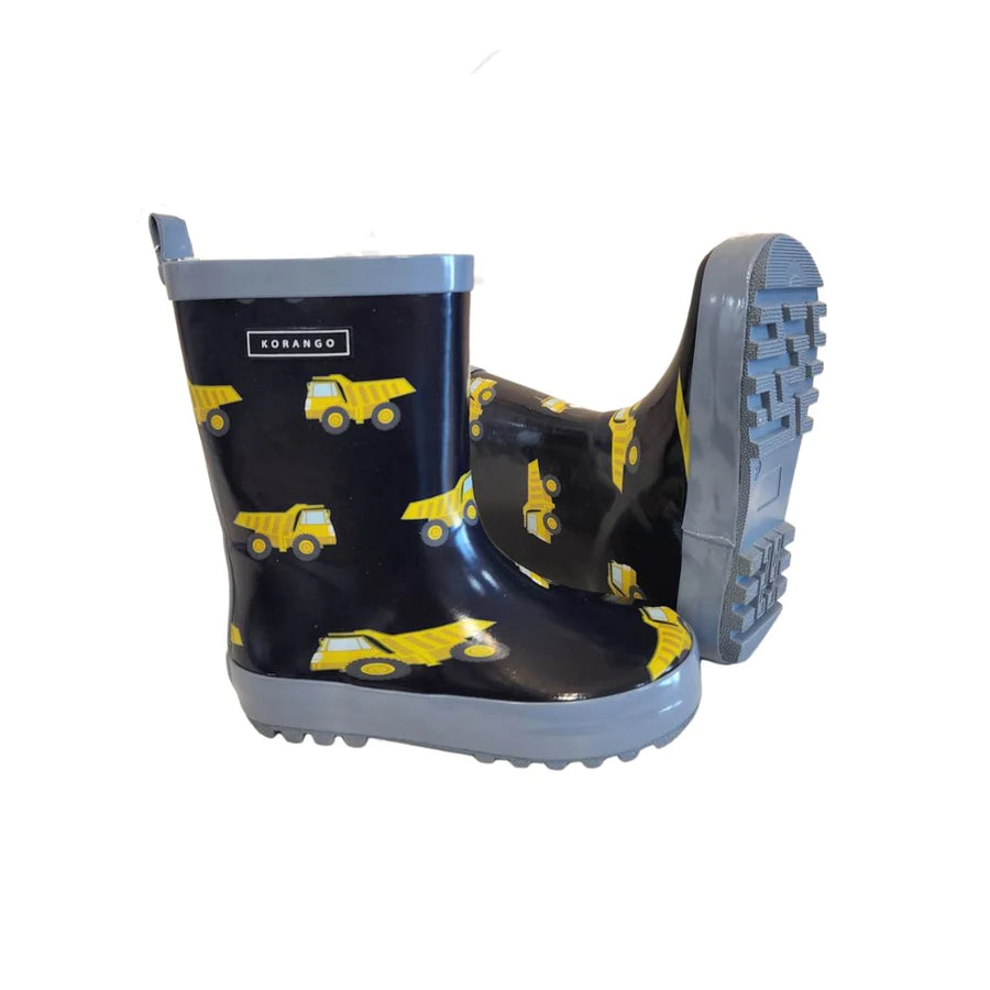 Dump Truck Gumboots-Navy