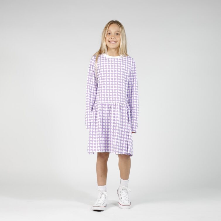 Monday Dress - Purple Check