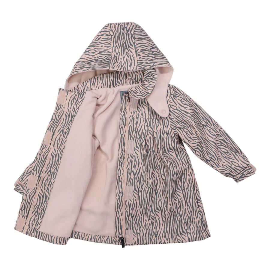 Tiger Stripes Raincoat - Pink