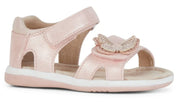 Satin Butterfly Sandals - Pink Shimmer