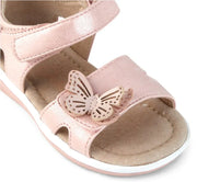 Satin Butterfly Sandals - Pink Shimmer