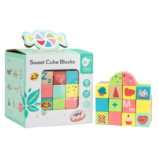 Sweet Cube Blocks - 68 piece