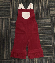 Vine Rose Girls Corduroy Overalls