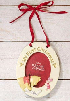 My First Christmas Hanging Photo Frame - Eeyore or Pooh Bear