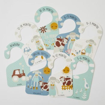 Farm Fun Wardrobe Size Dividers