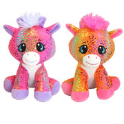 Sparkles Giraffe - Pink or Orange 20cm