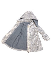 Tiger Stripes Raincoat - Grey