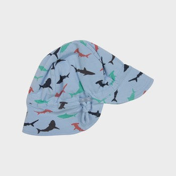Shark Print Legionnaires Hat - Blue