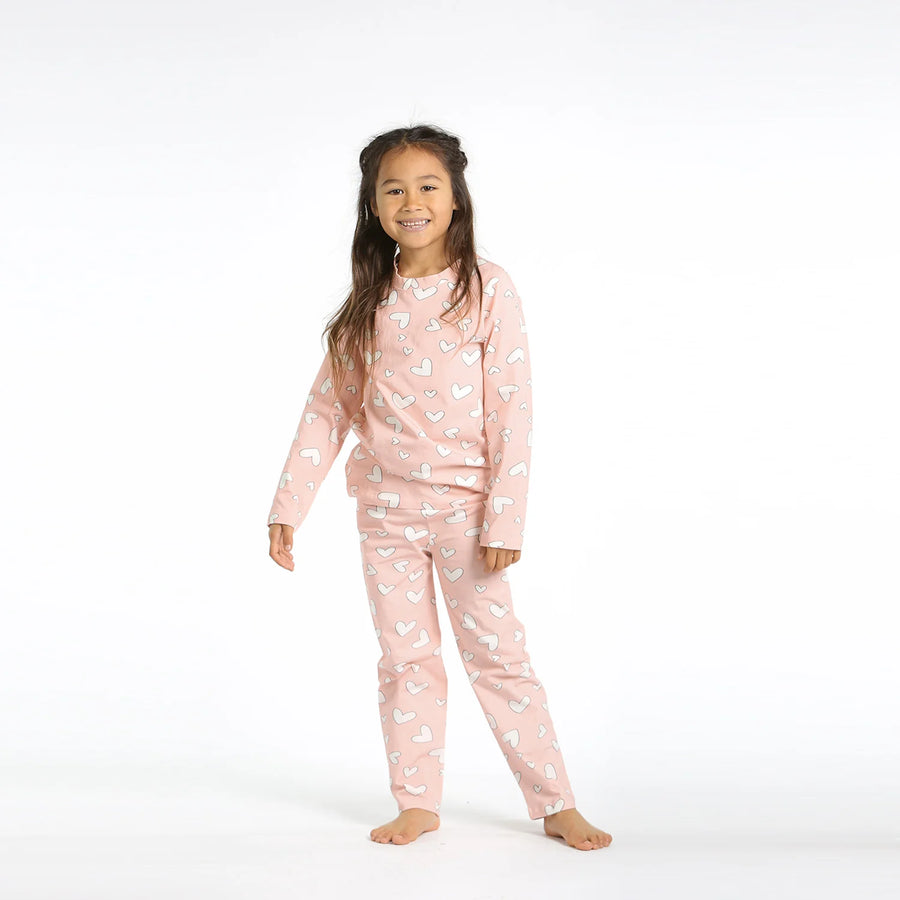 Winter Heart Pyjamas - Pink