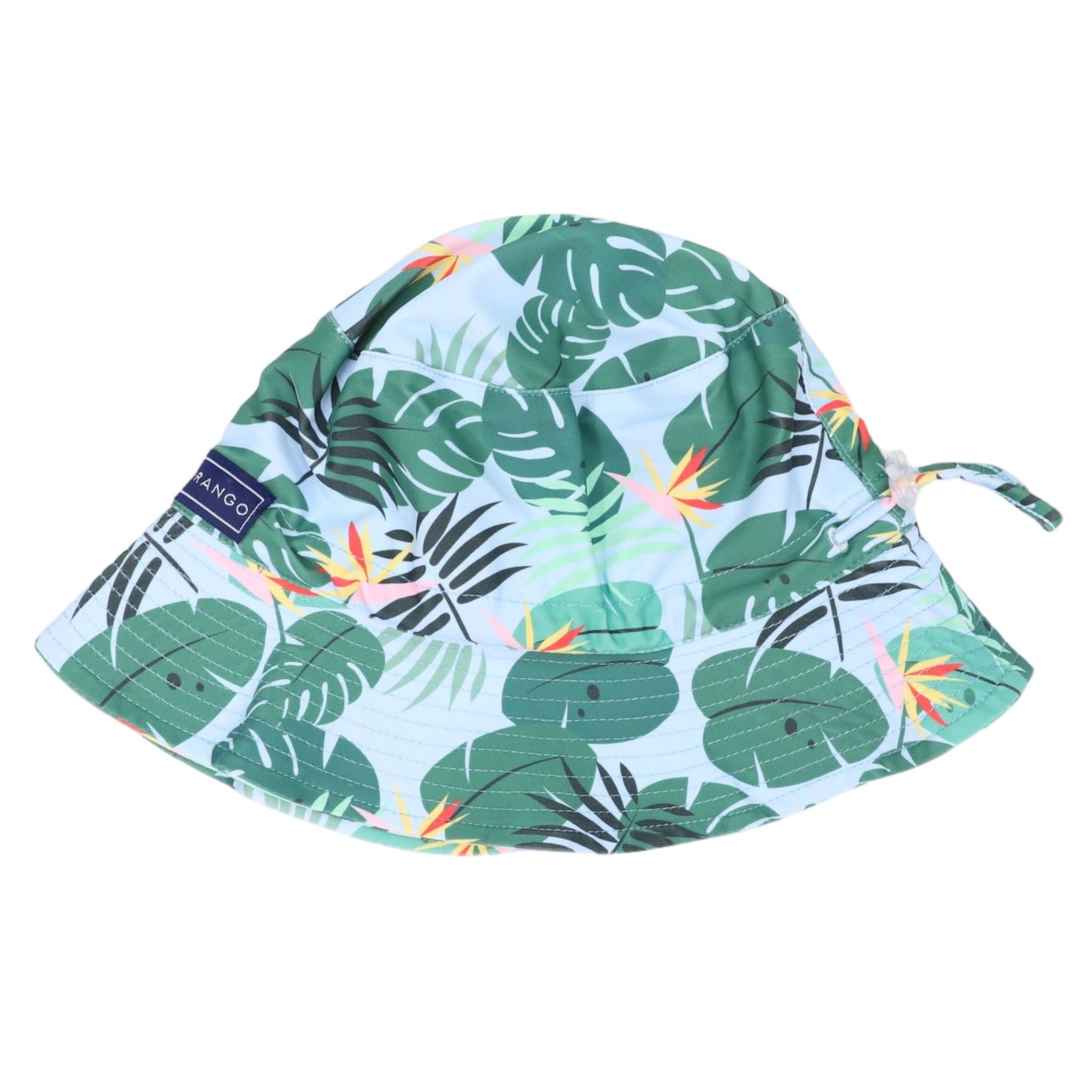 Swim Sun Hat-Fern Print Blue