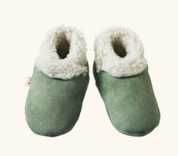 Lambskin Booties-Lily Pad