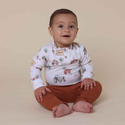 Diggers & Tractors Long Sleeve Organic Bodysuit