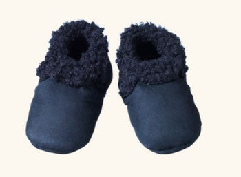 Lambskin Booties - Navy