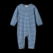 Henley Pyjama Suit - Indigo Sailor Stripe