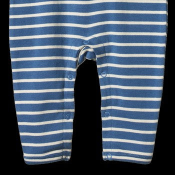 Henley Pyjama Suit - Indigo Sailor Stripe