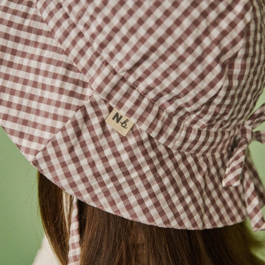 Gingham Sunhat - Twilight Check