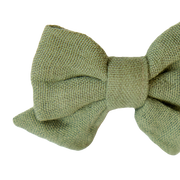 Bow Hair Clips 2 Pack - Hedge Green
