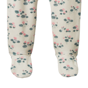 Footed Rompers - Waterlilies Print