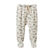 Footed Rompers - Waterlilies Print