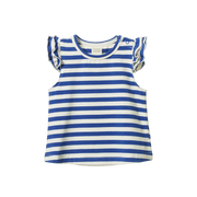 Fleur Tee - Isle Blue Sea Stripe