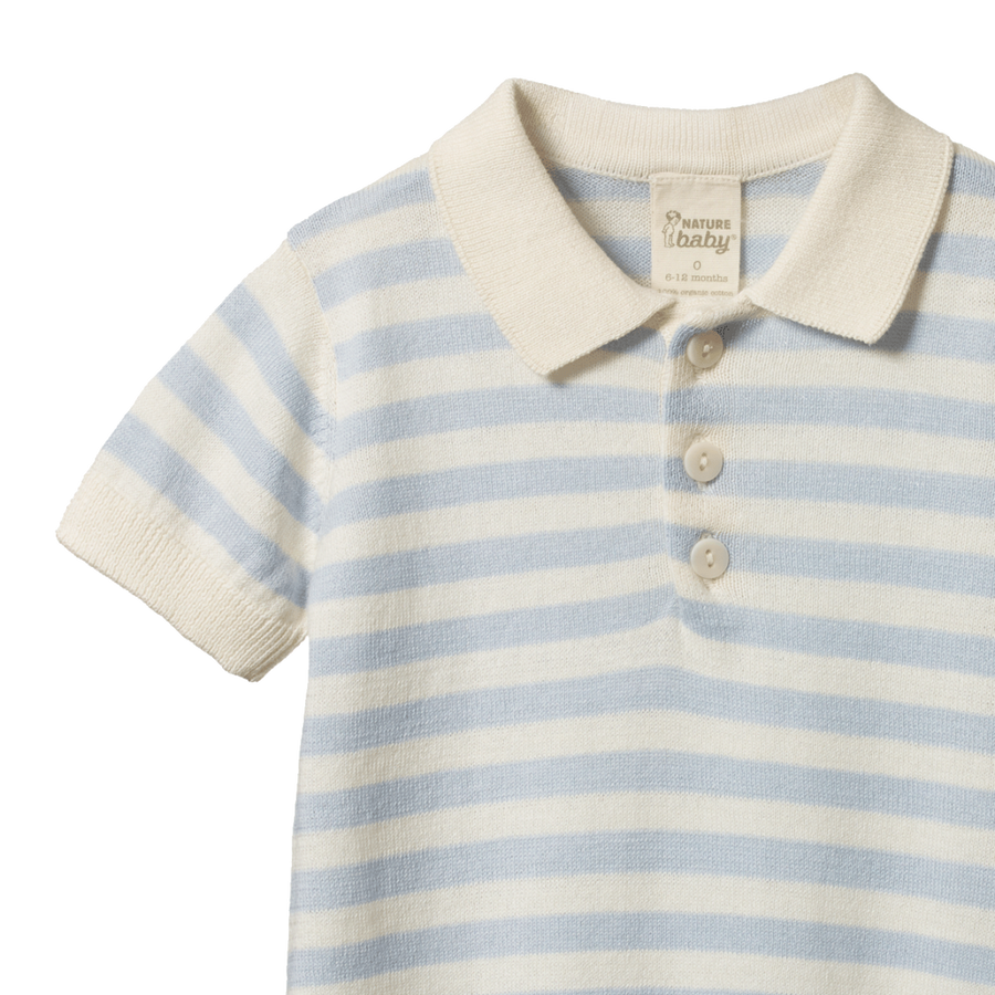 Stevie Polo - Celestial Blue Sea Stripe