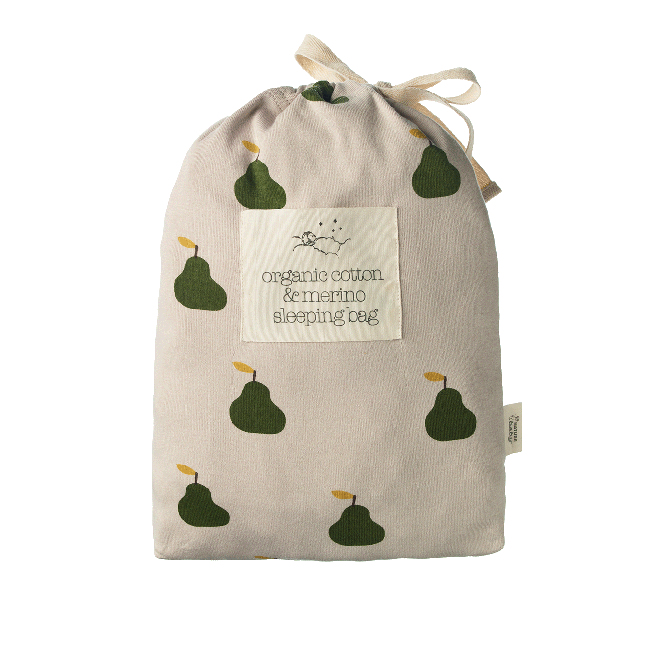 Organic Cotton & Merino Sleeping Bag - Grande Pear Print