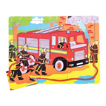 Fire Engine 9 Piece Puzzle
