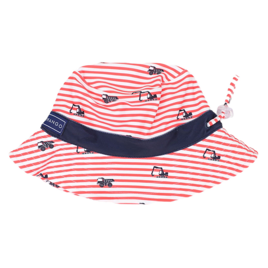 Swim Sun Hat - Truck Print stripe