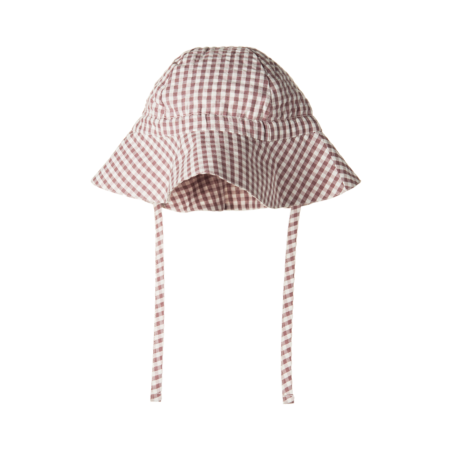 Gingham Sunhat - Twilight Check