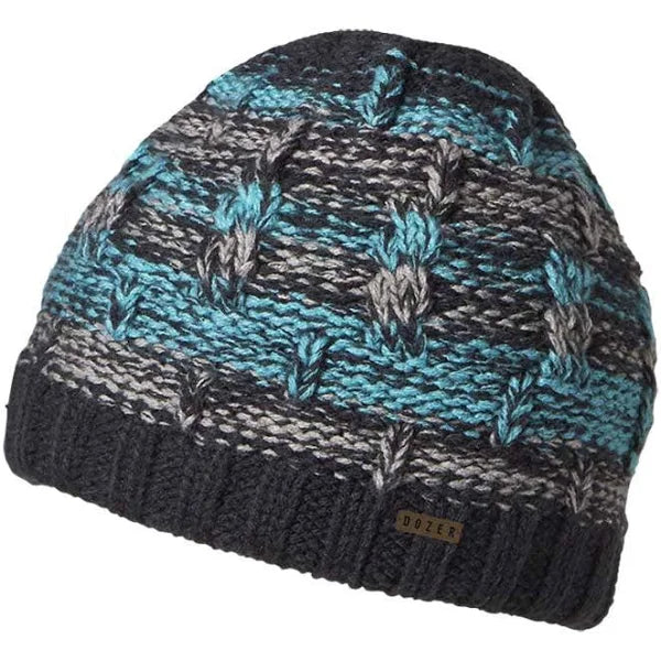 Miles Beanie - Teal/Navy Stripe