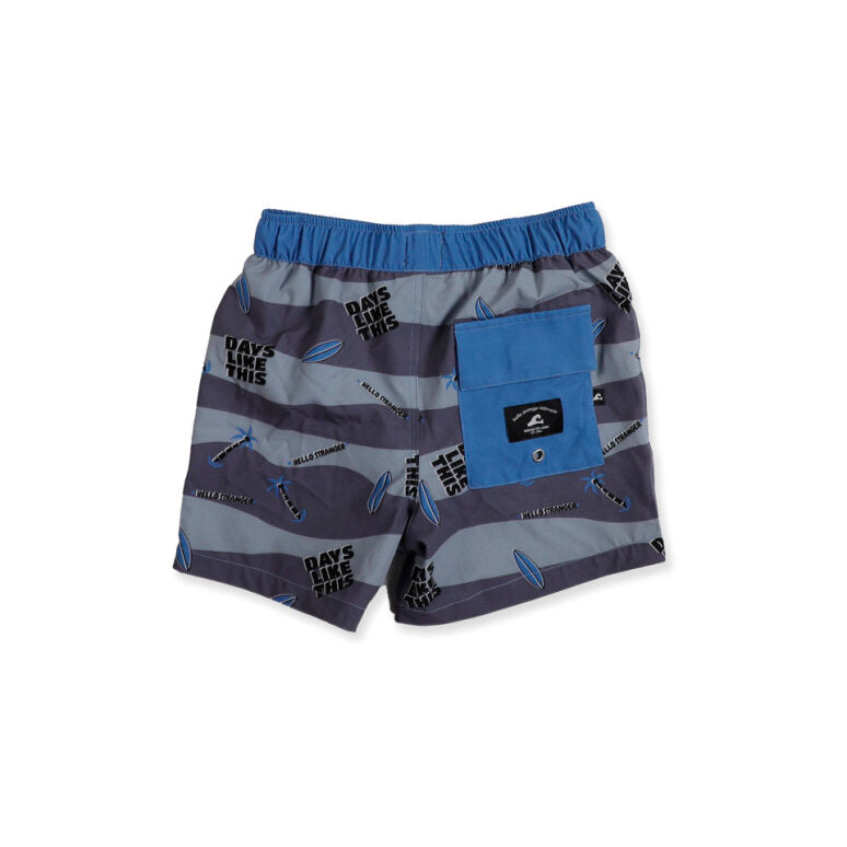 Days like this Long Board Short - Black/Grey