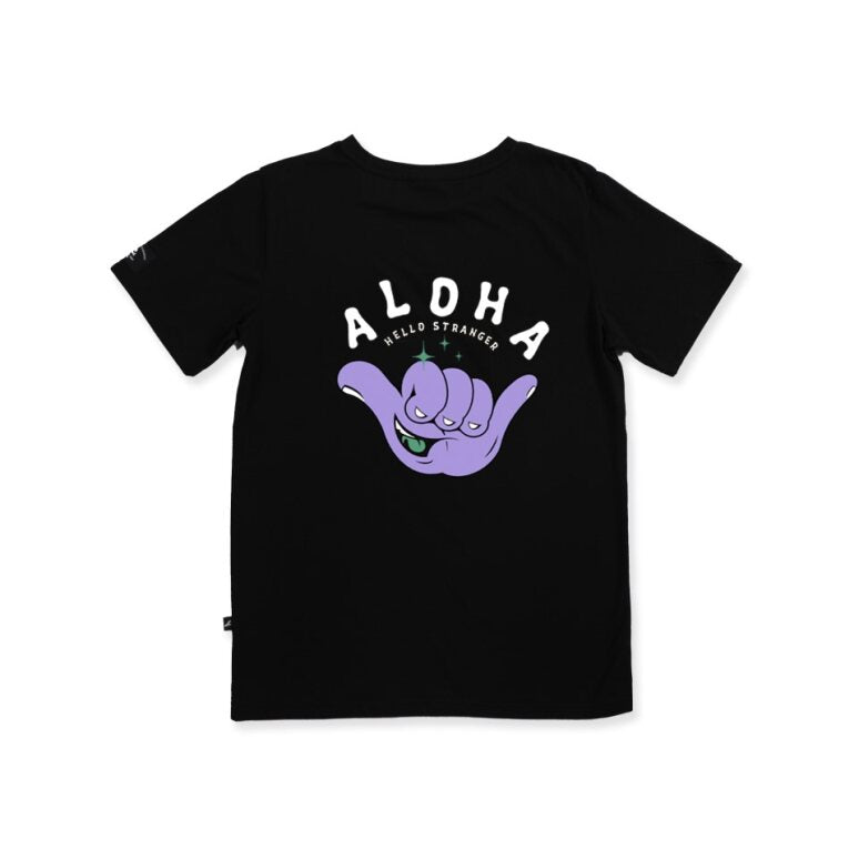 More Aloha Short Sleeve Tee - Black