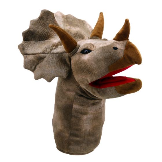 Puppet-Large Dino Head-Triceratops