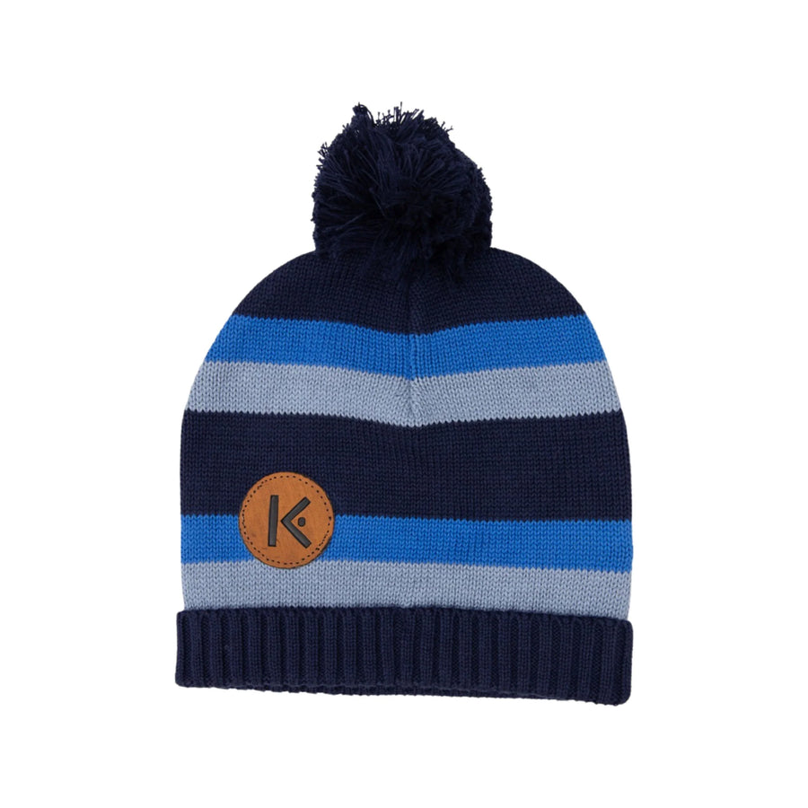 Stripe Knit Beanie - Blue