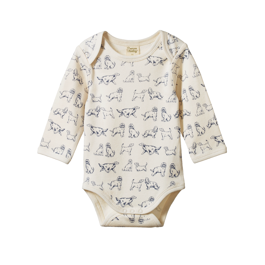 Long Sleeve Bodysuit - Dog Days Print