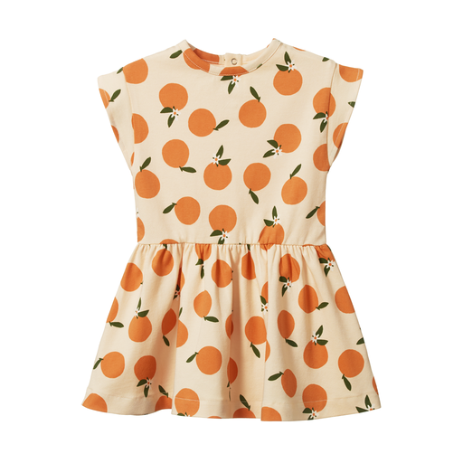 Twirl Dress - Grande Orange Blossom Print